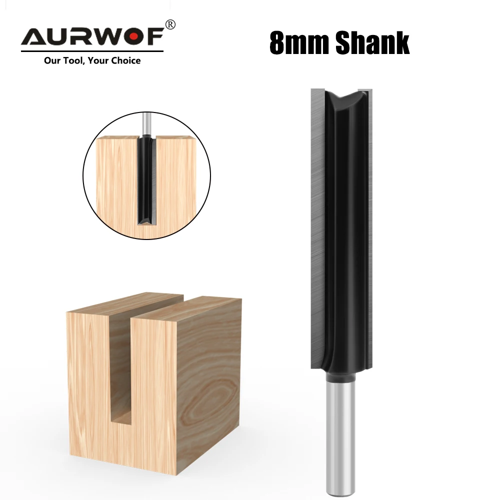 1 pc 8mm Shank Long Blande Straight Bit 8*16*76mm Milling Cutting Diameter Edge Woodworking Trimming Cutter Knife C0800216