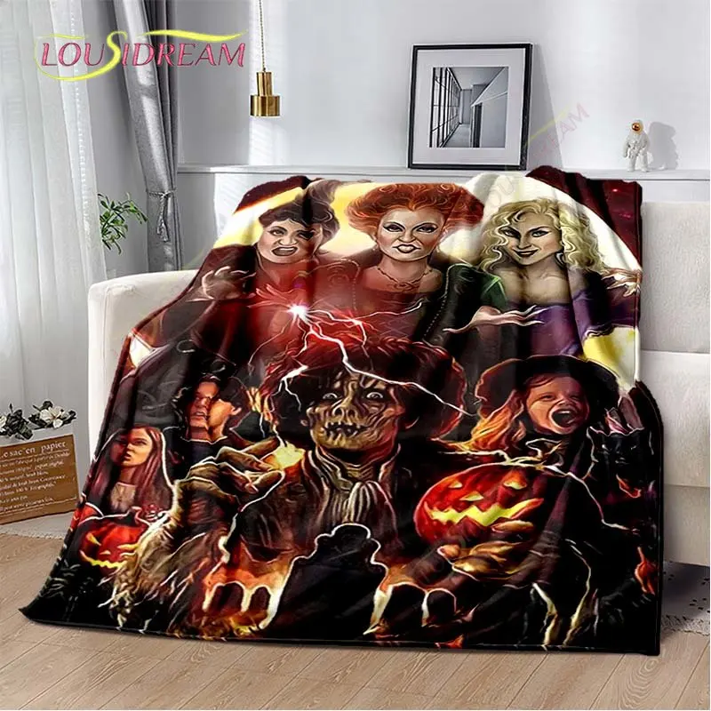

Halloween Heksen Deken Hocus Pocus Print Flanellen Deken Voor Slaapkamer Woonkamers Couch En Huis Gothic Heks Deken Decor