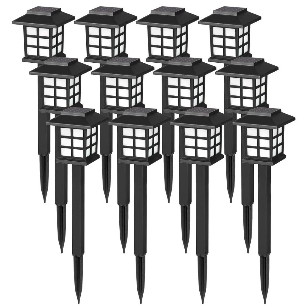 

2pcs Led Solar Pathway Lights Waterproof Outdoor Solar Lamp for Garden