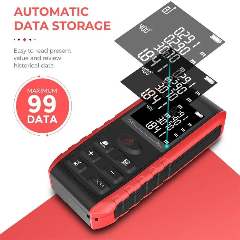 Лидер продаж портативный лазерный измерительный мини-дальномер 60 м измеритель