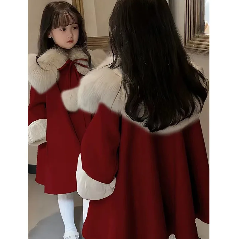 Пальто для девочек пальто зимняя одежда новый зарубежный стиль детская