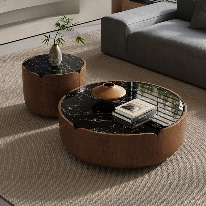 Черный боковой журнальный столик для спальни подъемный органайзер мобильный