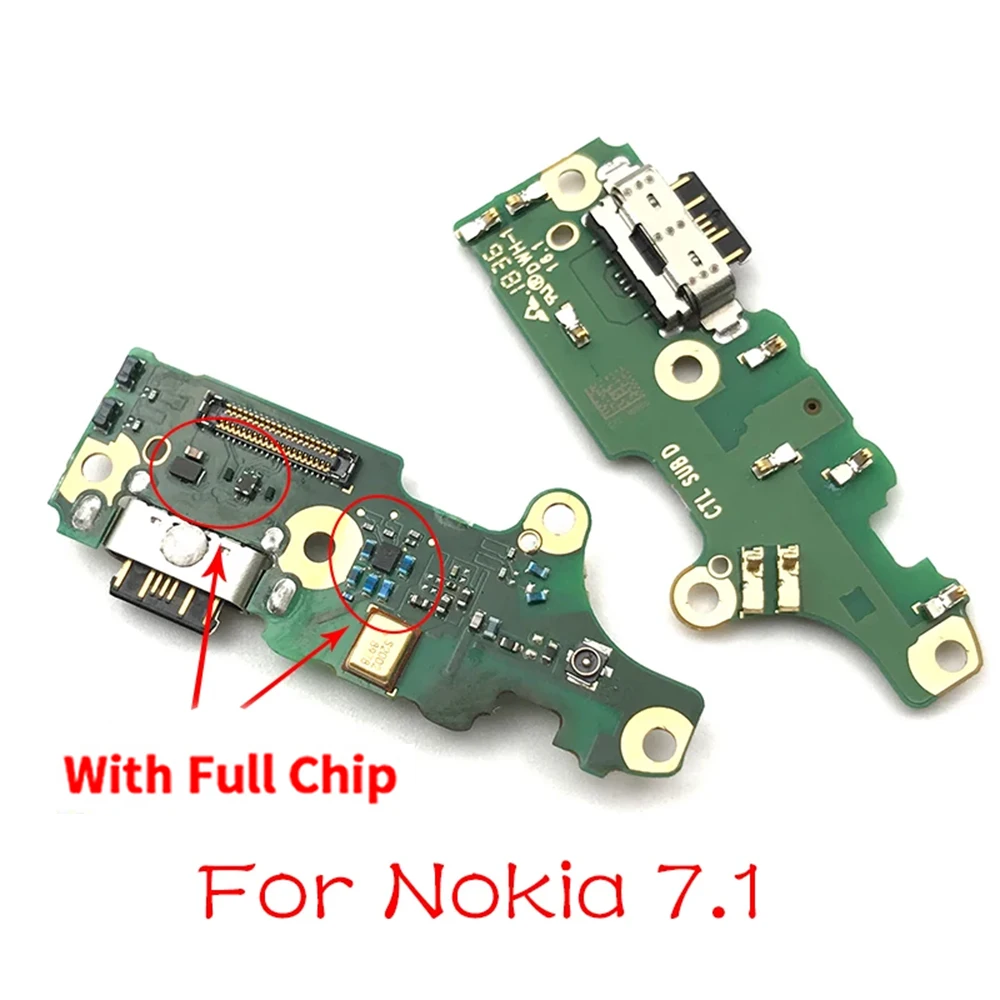1 шт. новый полный чип для Nokia 7 Micro Dock Соединительная Плата USB зарядный порт гибкий