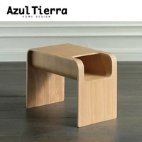 nordic solid wood sofa side table mini functional coffee table simple bay window small table side table furniture living room