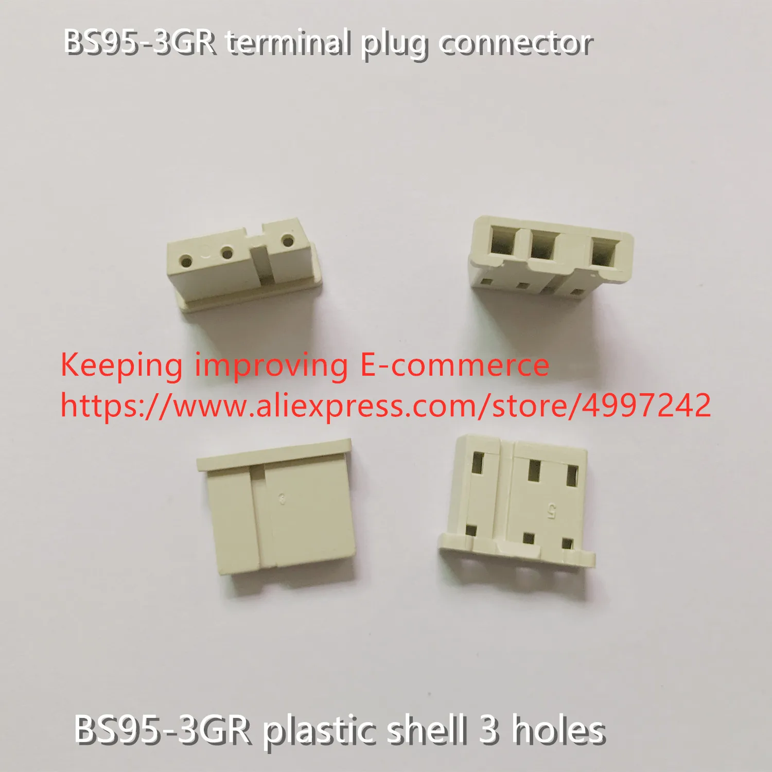 Original new 100% BS95-3GR terminal plug connector plastic shell 3 holes