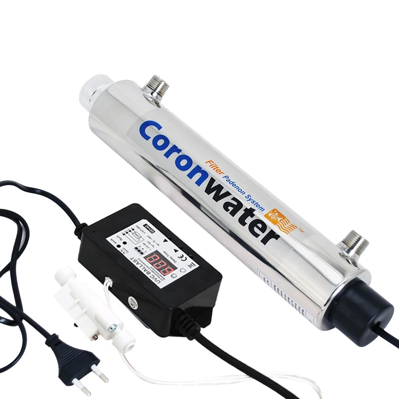 Coronwater 2GPM SEV-5345FS Flow Switch Ultraviolet Water Filter for Household Water