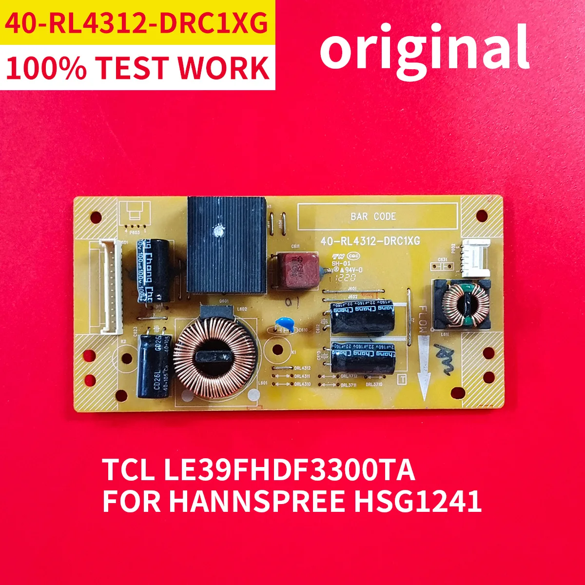 100% оригинальная тестовая плата инвертора для TCL LE39FHDF3300TA HANNSPREE HSG1241