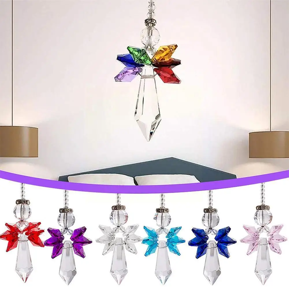 

Стеклянная призма Ловца кристаллов Радуга Ловец патио окна сада Украшение дома Декор подвесной Сад D T0o4