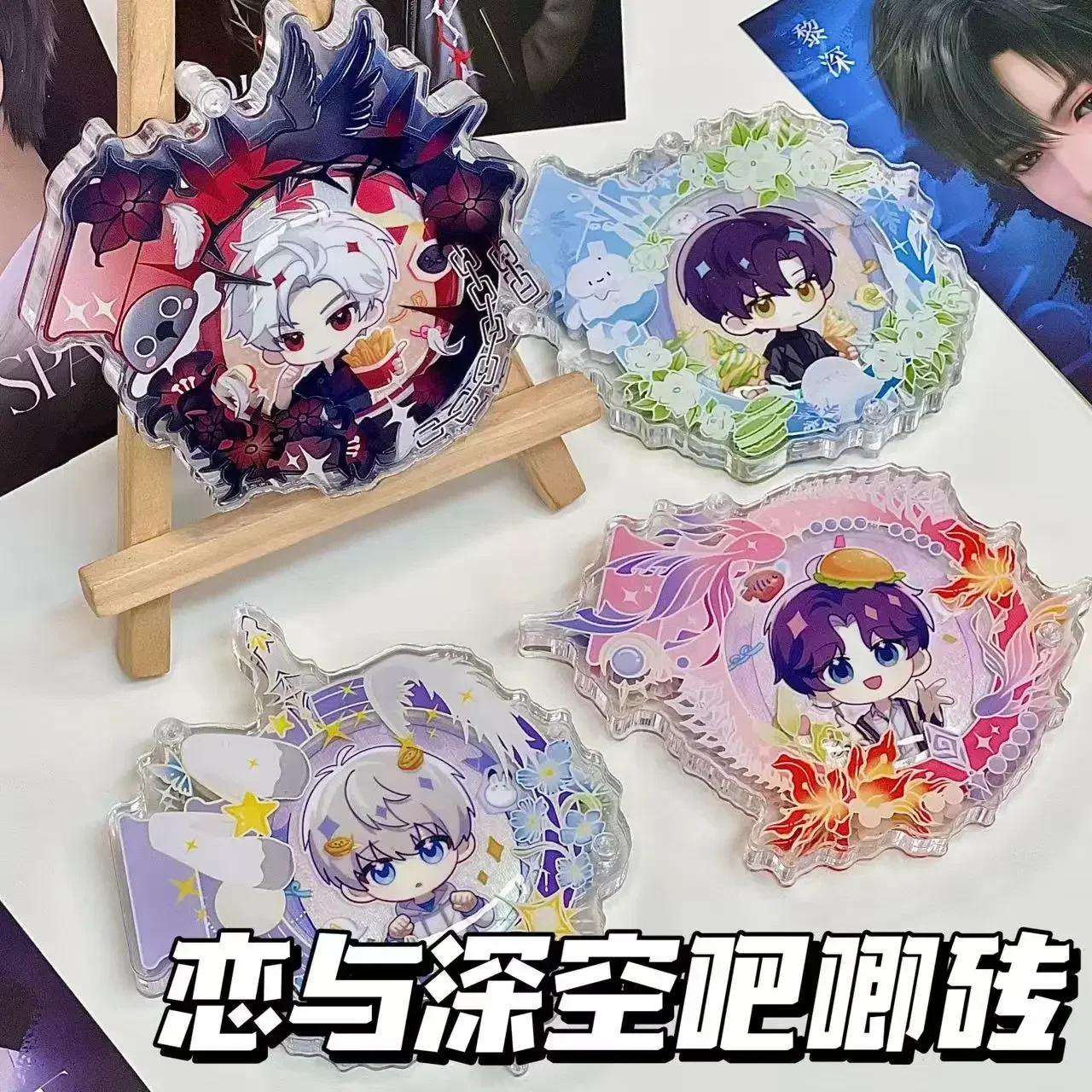 Аниме Love and Deepspace сильус рафайель Ксавье зайне Косплей мультяшный значок Защитная