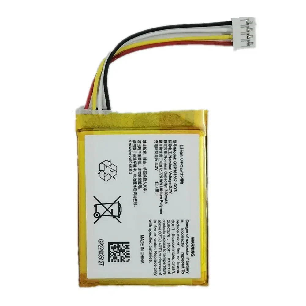 2024 годы Высокое качество GSP 383562 Оригинальный аккумулятор для JBL Go3 Go 3 G03 750 мАч