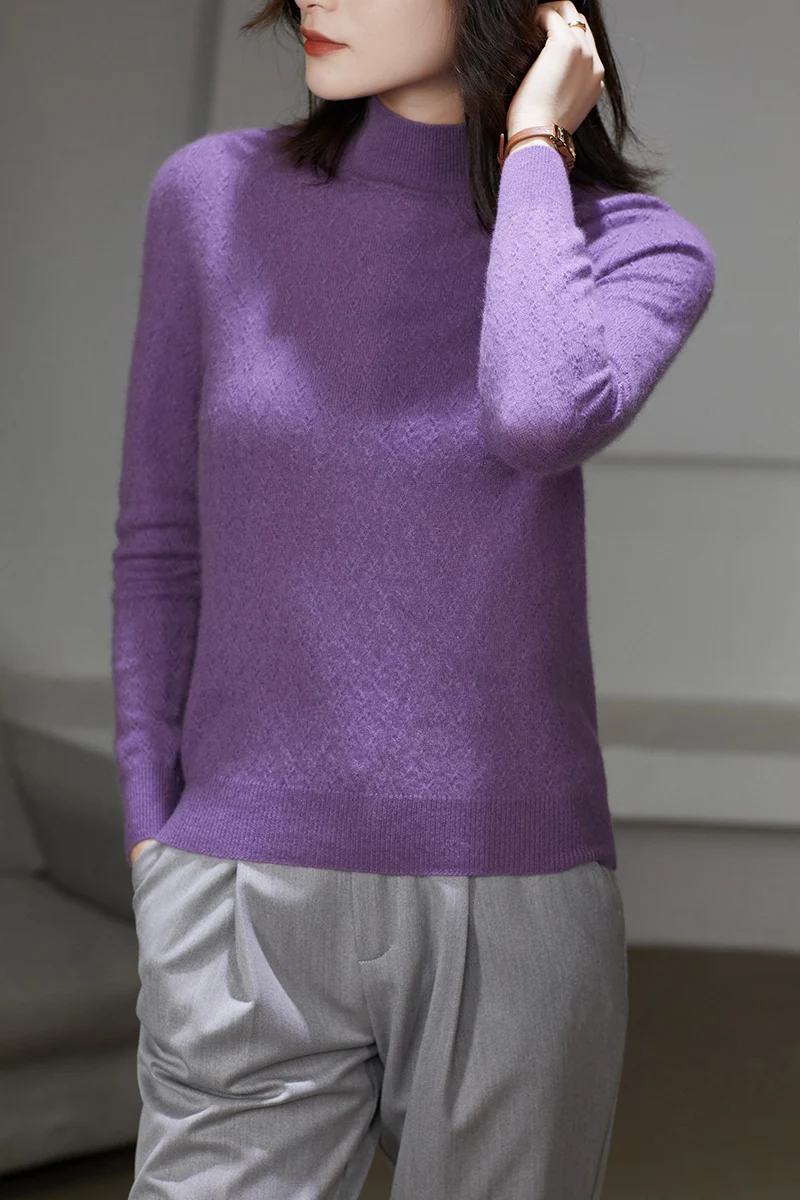 Новый осенне-зимний кашемировый свитер из 100% мериносовой шерсти женский пуловер