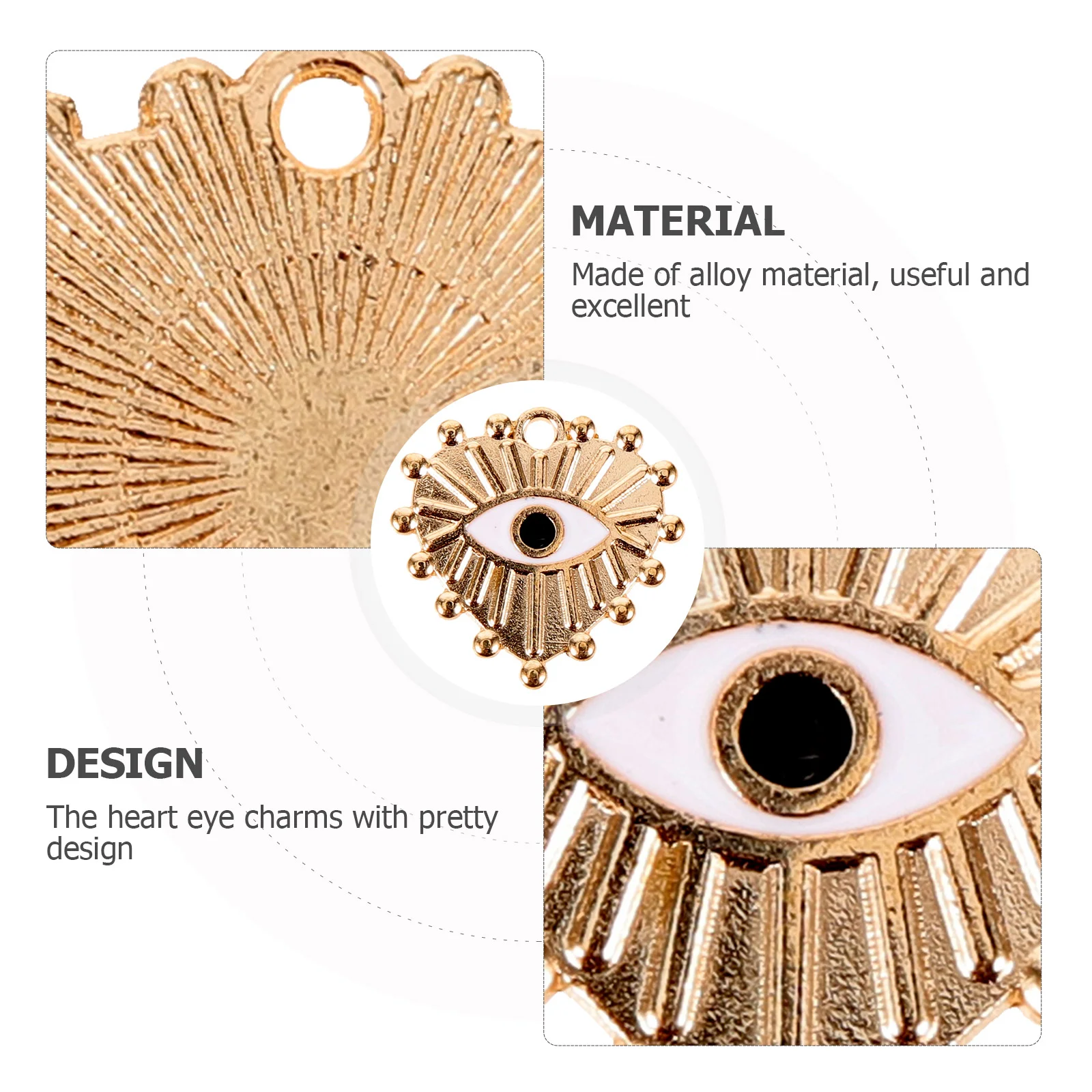 20 шт. аксессуары для сотовых телефонов DIY Ювелирные изделия из сплава Love Eye Oil