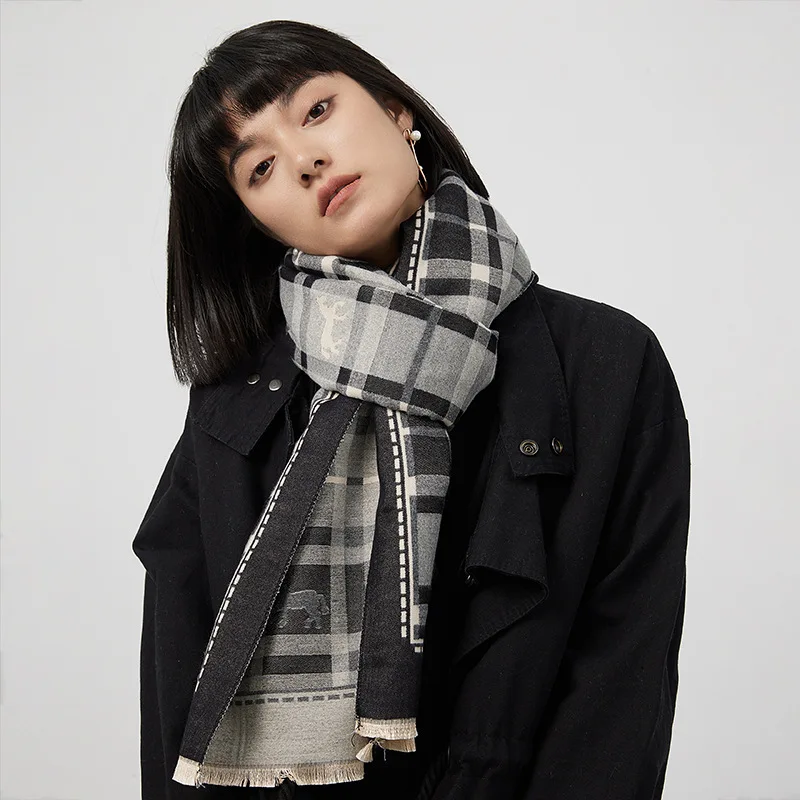 

Animal Horse Cashmere Shawl Scarf for Women Thick Winter Warm Blanket Echarpe Foulard Neckerchief Luxury New 2022 Echarpe Wraps