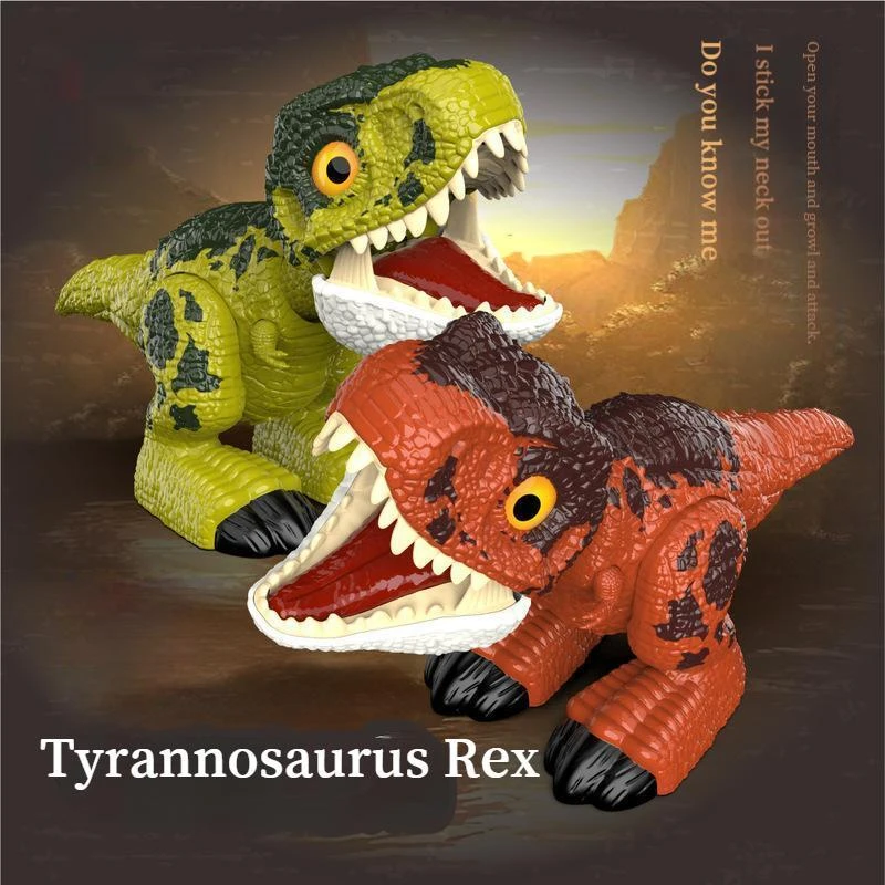 

Милая ручная модель динозавра тираннозавра Рекс, электрическая может издавать звук, веселая интерактивная игрушка для мальчиков с животными, школьный подарок для детей
