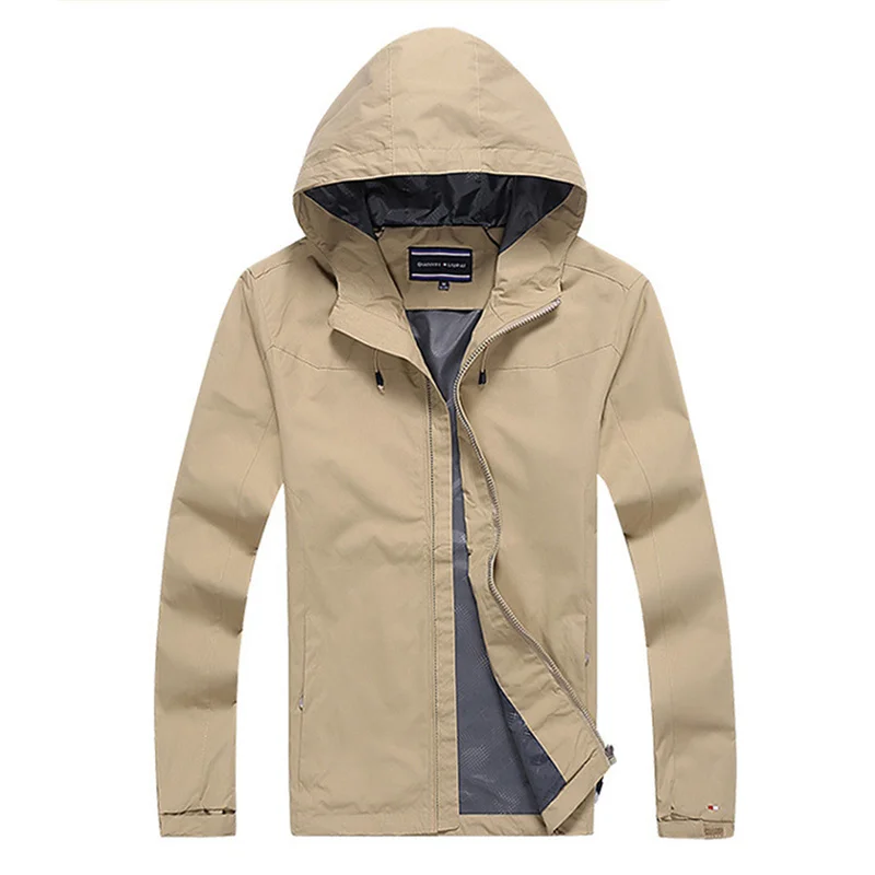 

Autumn Jacket Men Women Waterproof Jacket Windbreaker Coat Men's Outdoor Sports Coats Rain Jacket Hooded Multi-Pockets Outwear
