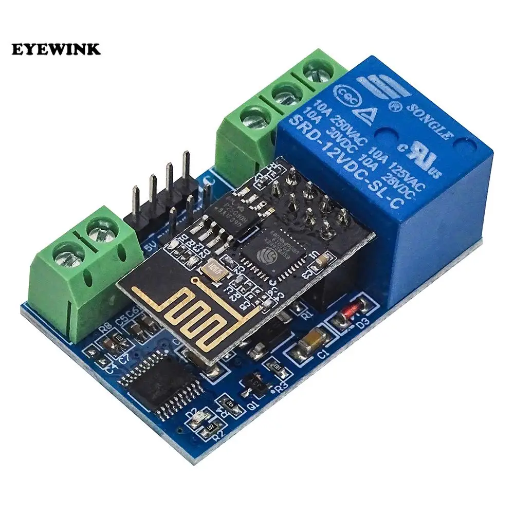 Реле с Wi-Fi Esp8266 беспроводной модуль дистанционным управлением 5 В/12 В для умного