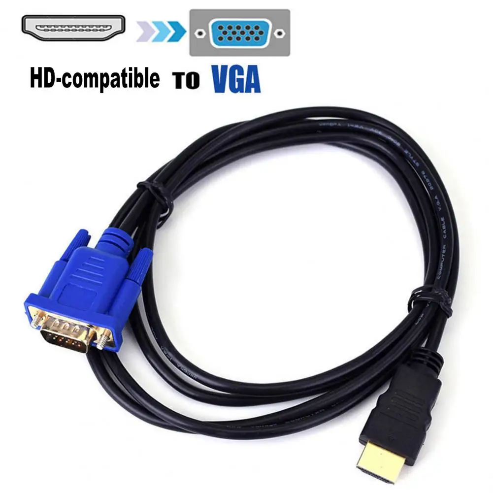 Кабель-преобразователь DOONJIEY с разъемами HDMI и VGA 1080P