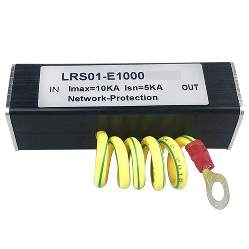 

POE 1000M Monitor Camera Surge Protector RJ45 Gigabit Ethernet Protection Device Arrester