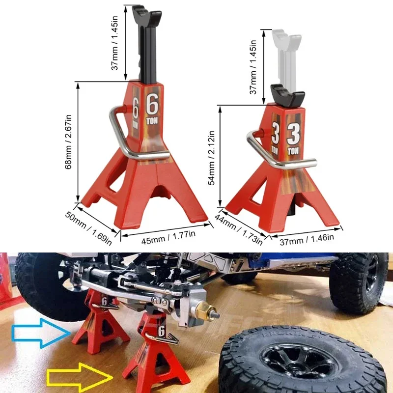 

Металлический домкрат для радиоуправляемого автомобиля 3T/6T 1:10, подставка для обслуживания, портативный регулируемый по высоте инструмент для ремонта, игрушечный автомобиль с дистанционным управлением
