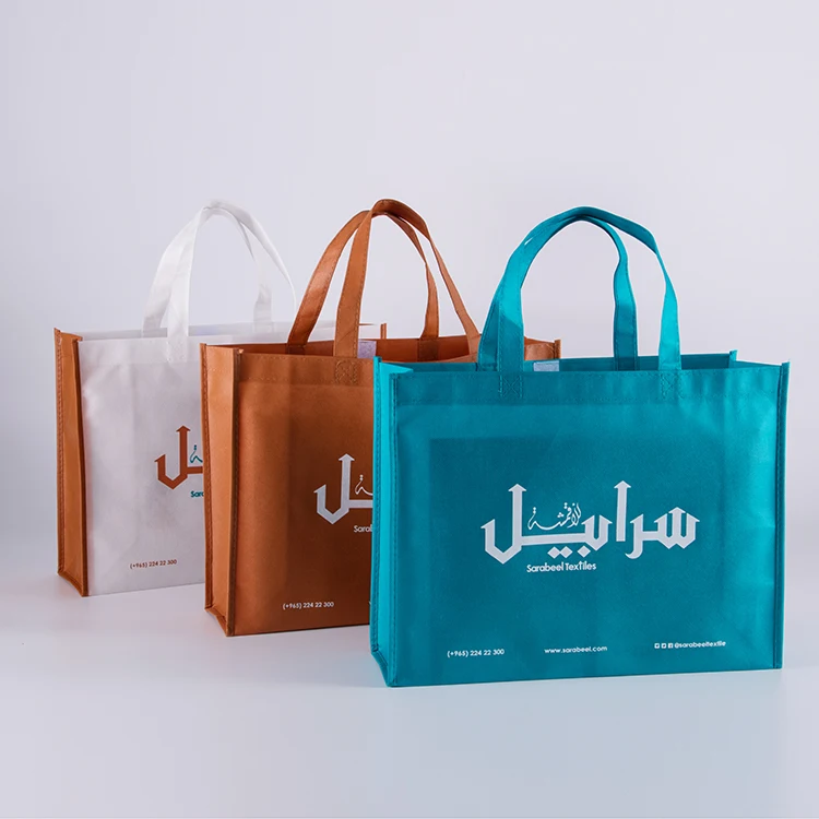 Hot Sale custom logo printed non woven bag eco bags durable handled laminated pp non woven bag