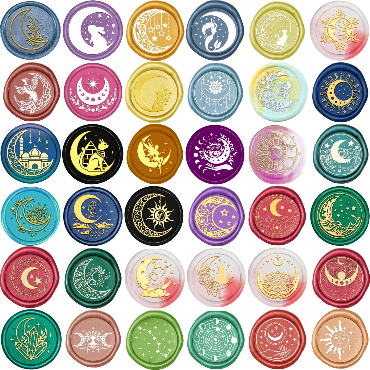 Набор Волшебных Восковых Штампов С Лунным Кроликом Свадебные Приглашения