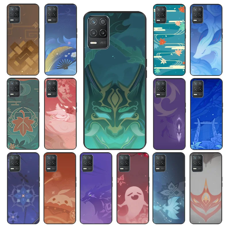 

Genshin Impact Namecard Phone Case for OPPO Realme 8 7 6 6Pro 7Pro 8Pro 6i 5i C3 C21 C21Y C11 C15 C20 C25 X3 SuperZoom