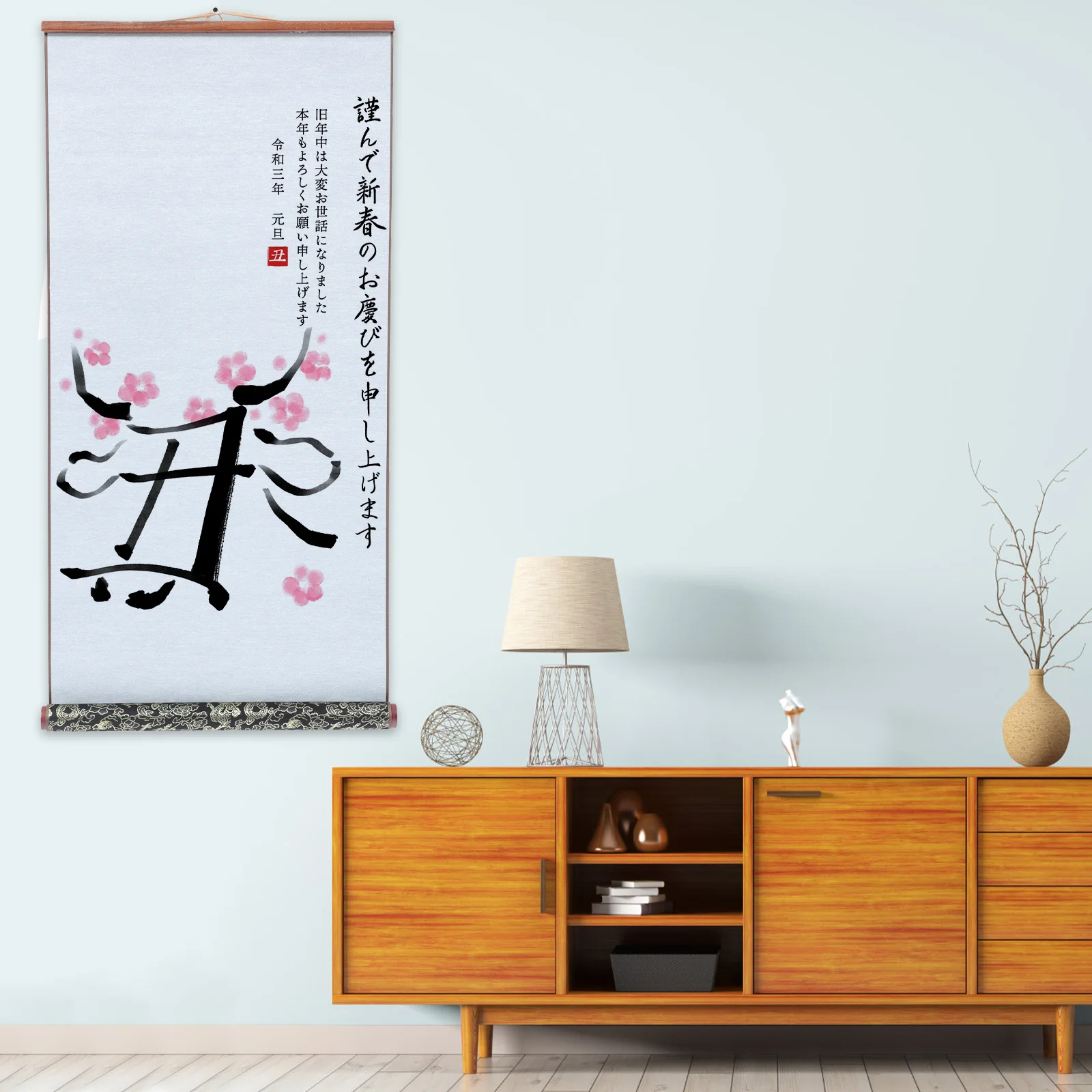 Chinese Wall Scroll Reusable Chinese Calligraphy Brush Ink Wall-mounted Calligraphy Water Writing Cloth