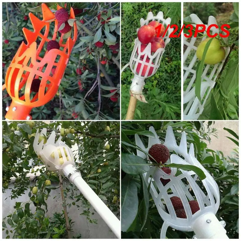 

1/2/3PCS Metal Fruit Picker Orchard Gardening Apple Peach High Tree Picking Tool Fruit Catcher Collection Pouch Farm Garden