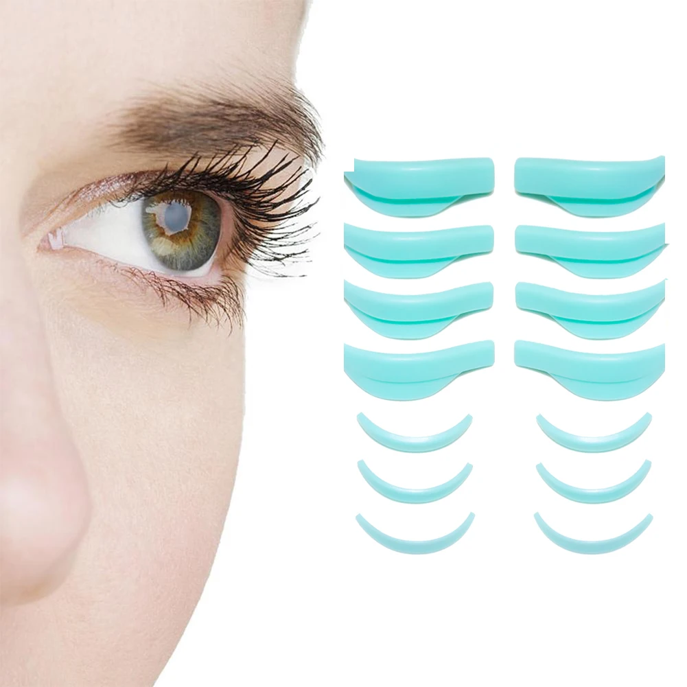 

NEW 7Pairs Eyelash Perming Pad Silicone Eyelashes Perming Curler Reusable Lash Lift Shield Pads Eyelash Lifting