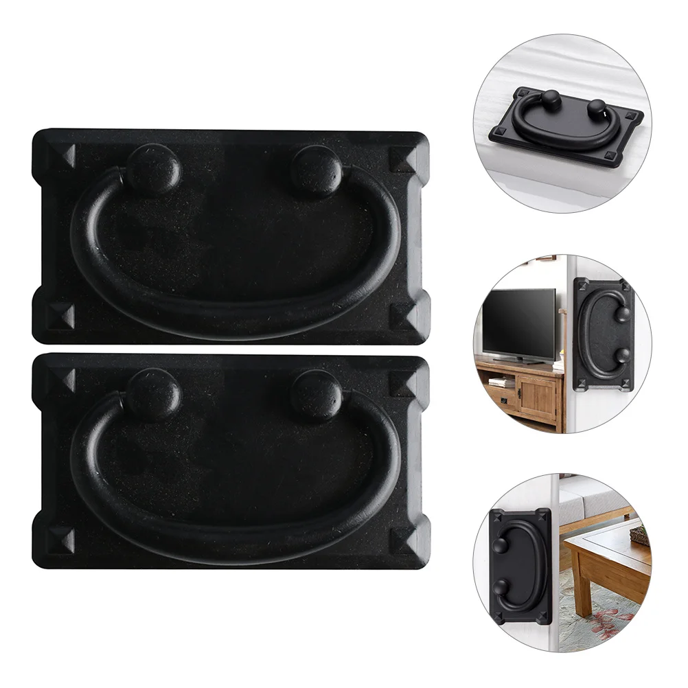 

2Pcs Vintage Drawer Ring Pull Handles Cabinet Door Furniture Ring Pull Handle Chinese