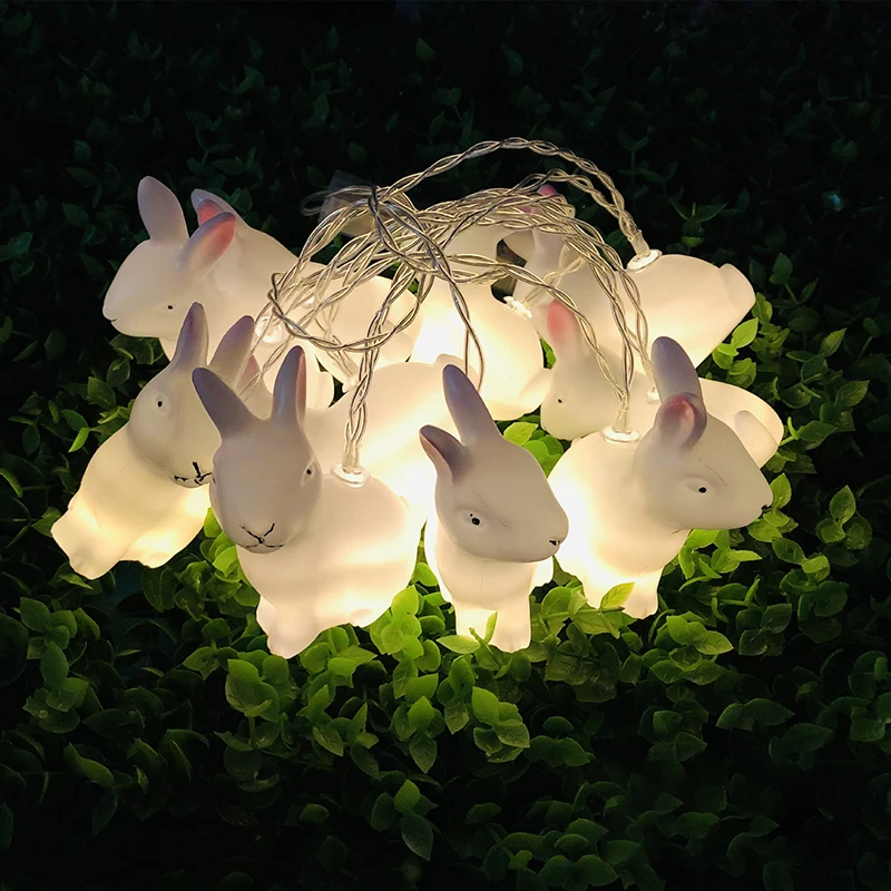 

1.5M Easter LED Bunny String Lights Easter Decoration For Home Rabbit Fairy Light Supplies Happy Easter Gifts Party Favor