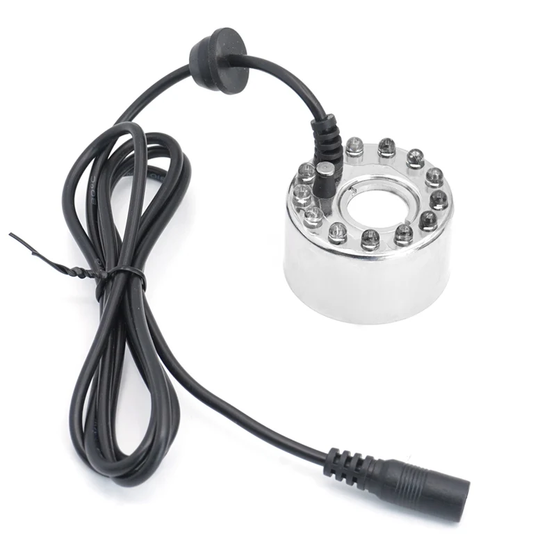 

DC 24V Ultrasonic Mist Maker Fogger with 12 LED Air Humidifier Water scape Atomization Atomizer Diffuser Smart home High Quality