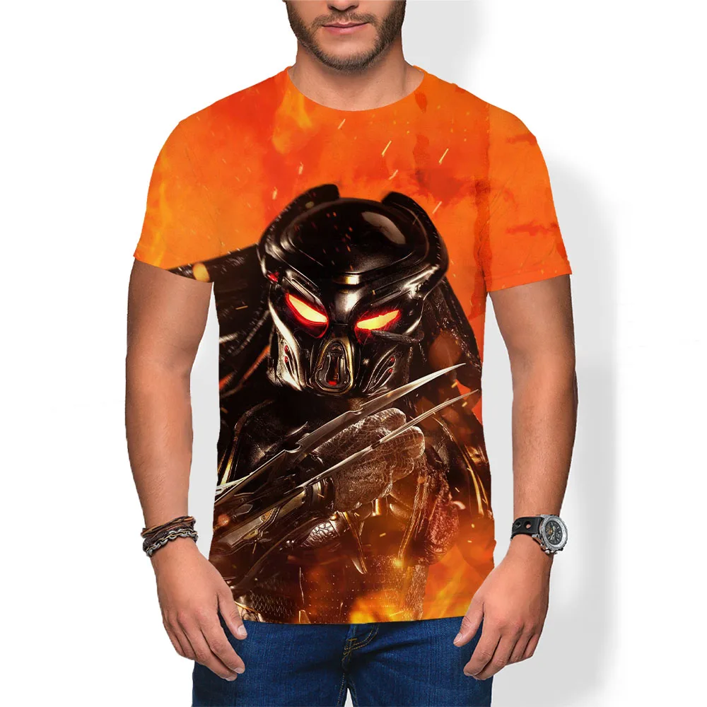 

Cartoon Child Tshirt Kids Predator Short t Shirt Boys Top Tee Shirt Sports cute harajuku Girls t-shirt Anime clothes t-shirts 3D