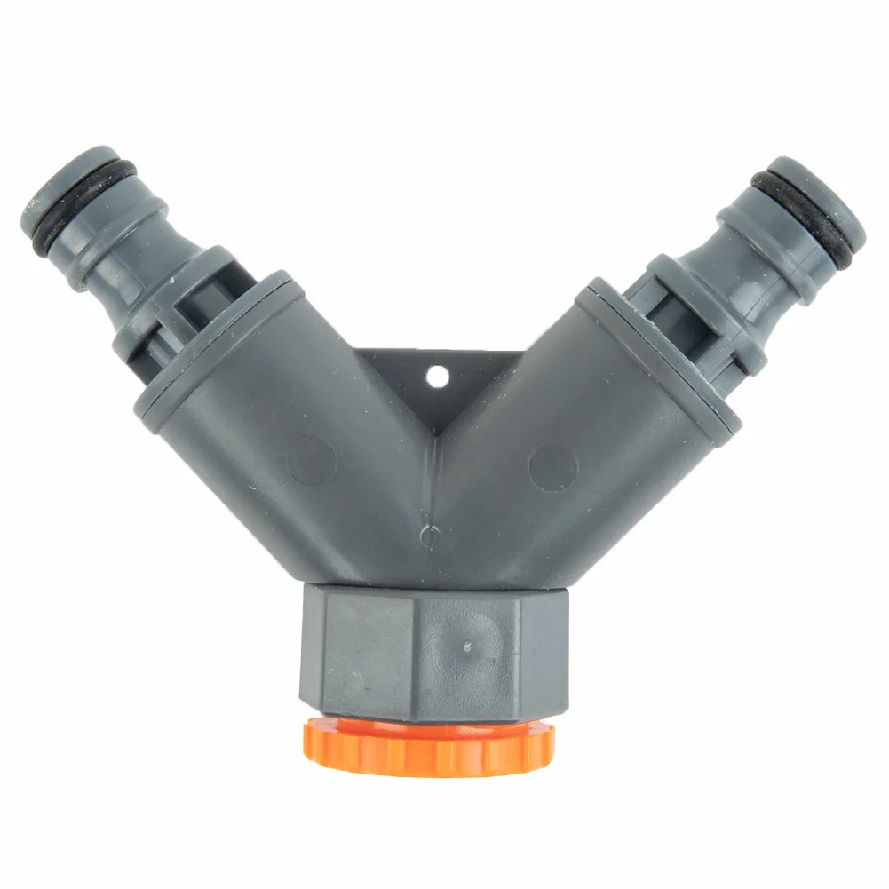 

1/2inch 3/4inch Garden Tap Hose Connectors Quick Connector 2 Way ABS Black On-off Valve Plastic Washing Machine