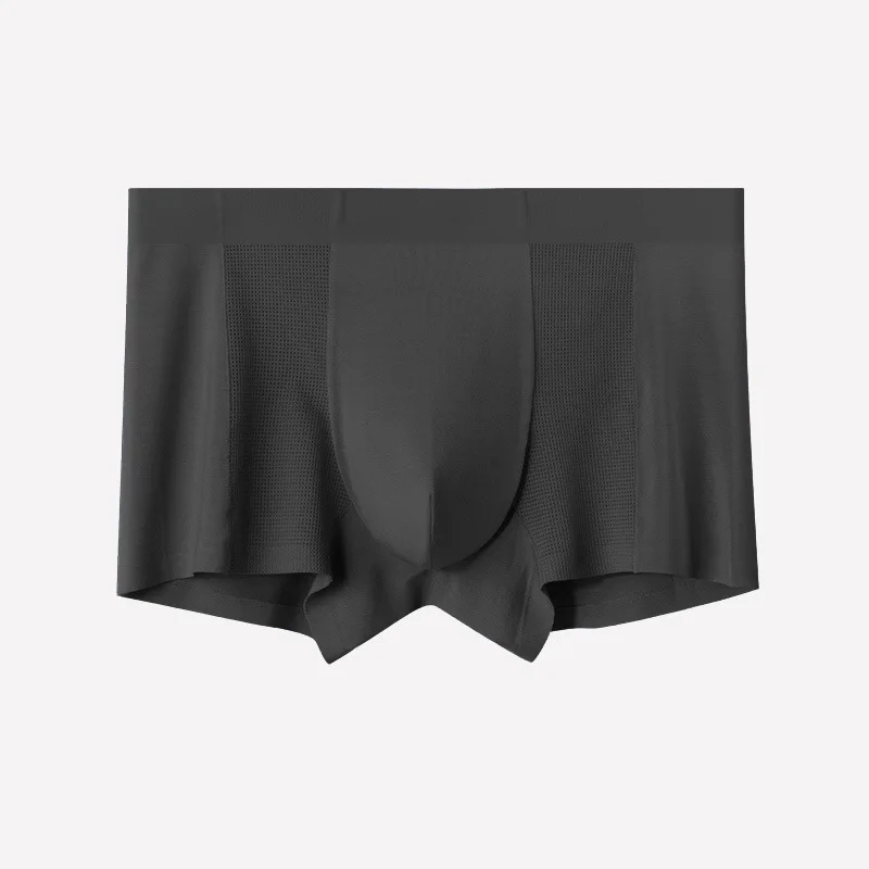 Men's Underwear Ice Silk Men's Summer Breathable Anti Flat Corner Pants 3PCS