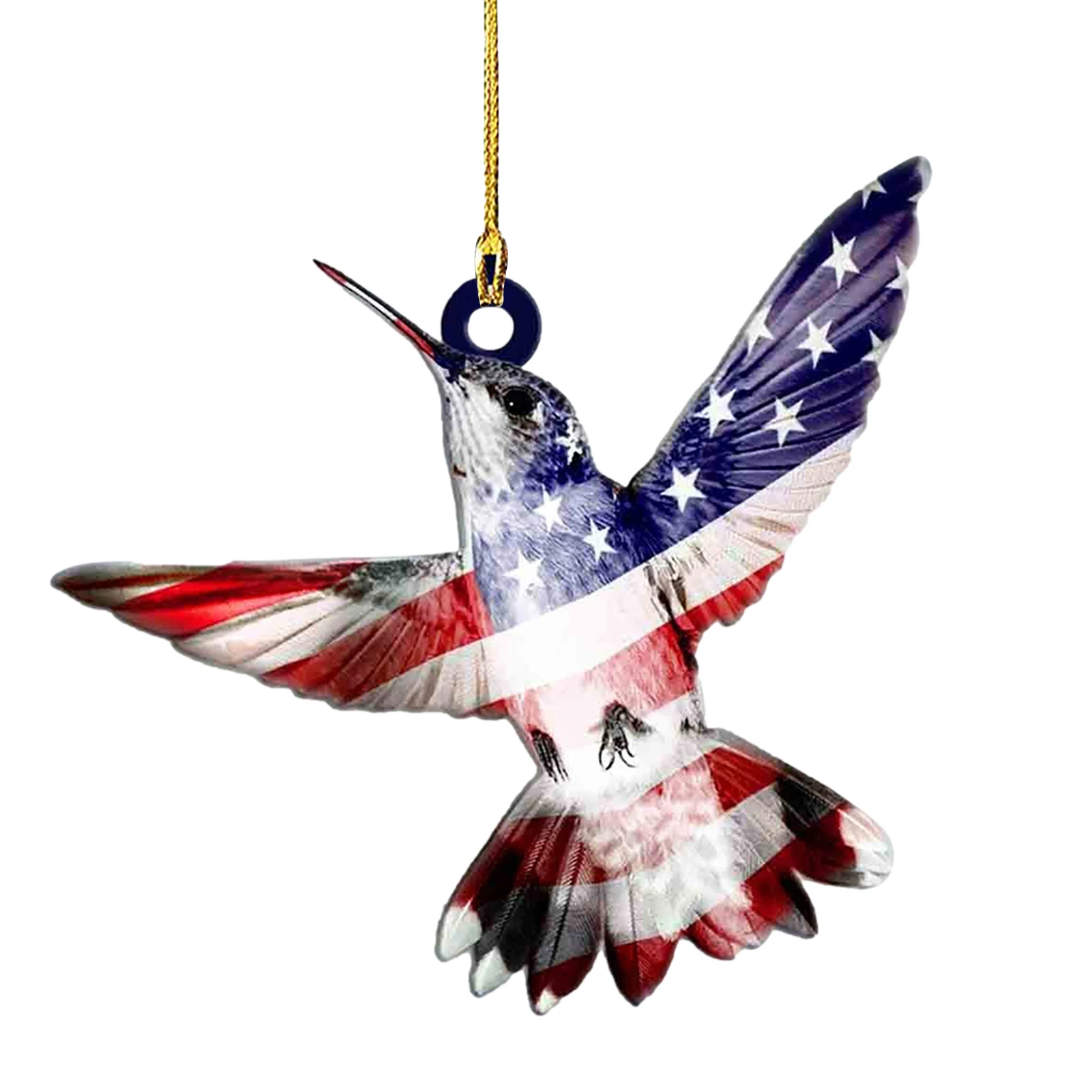 

Patriotic Acrylic Ornaments Pendant American Flag For Car Patriotic Acrylic Ornaments Holiday Wedding Tree Decorations