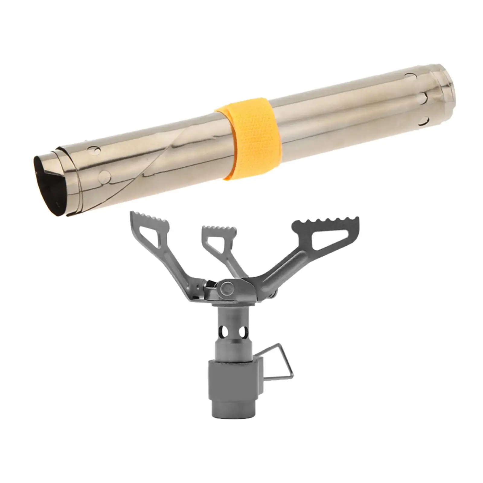 

Складная газовая горелка для кемпинга с ветровым стеклом, Ультралегкая ветрозащитная горелка