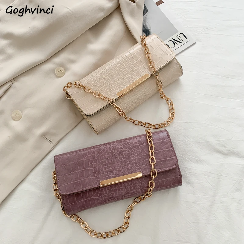 

Women Shoulder Bags Alligator Lady Elegant Underarm Square Money Flap Chain Bag Ins Texture Portable Shopping Handbags Feminine
