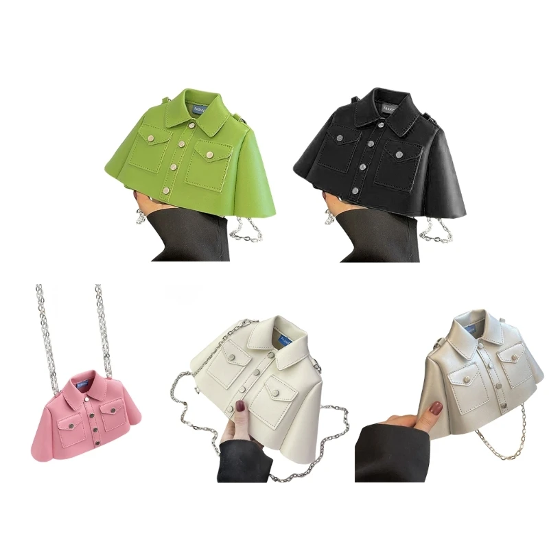

Shoulder Bag Clothes Shaped Chain Bag for Women Girl Fashion Simple Leisure Bag