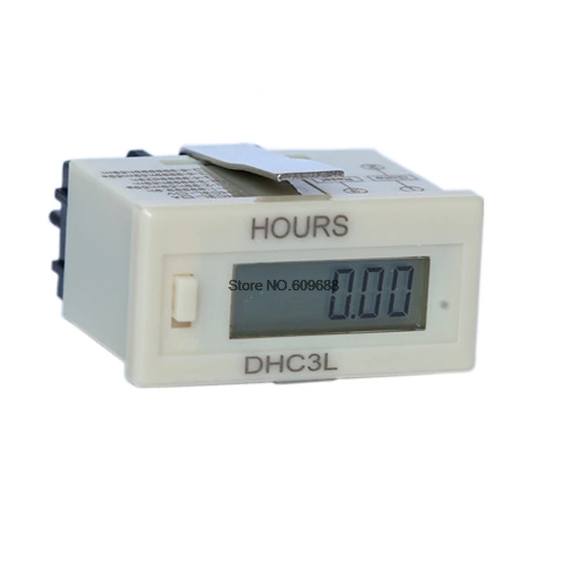 

Цифровой мини-счетчик DHC3L, 6-значный цифровой счетчик 0-999999 48*24 мм, 99999,9 h 99h59m59s 9999h59m, таймер с переключателем времени