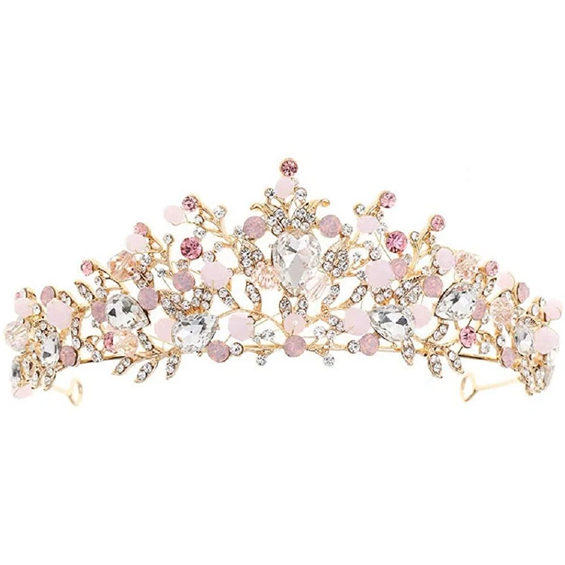 Тиара для девушек с кристаллами костюма принцессы корона повязка на голову