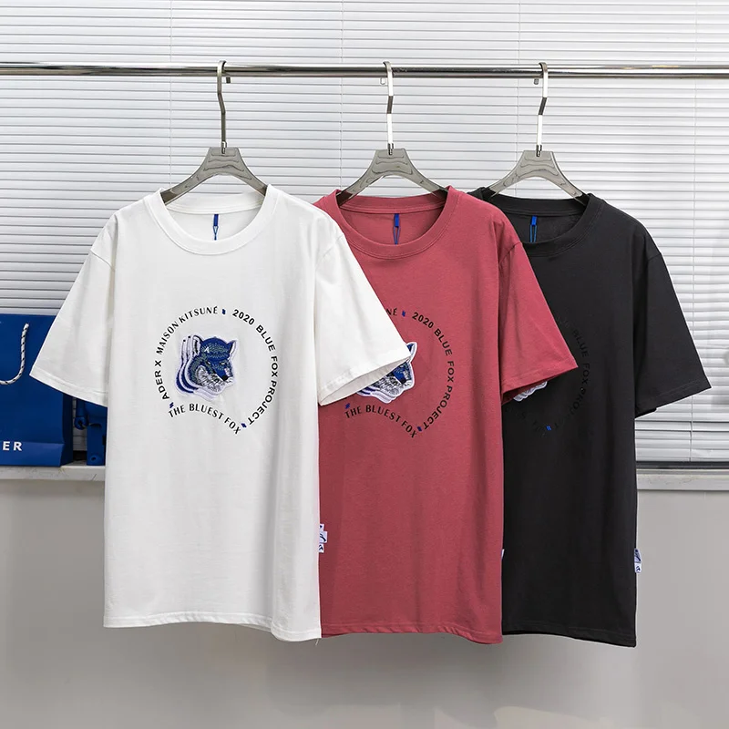 

Летняя хлопковая Футболка с круглым вырезом и коротким рукавом