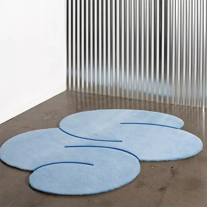 

NEW2023 Fashion Irregular Plush Living Room Decoration Soft Carpets Cloud Rugs for Bedroom Anti-slip Kids Room Lounge Rug