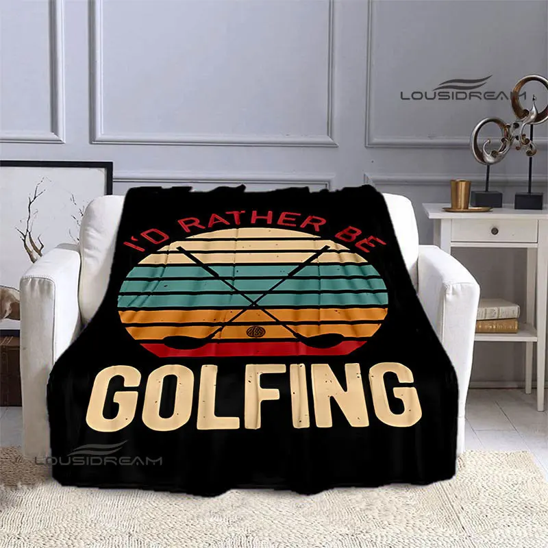 

Спортивное покрывало одеяло с принтом для любителей гольфа, теплое одеяло, мягкое и удобное одеяло, домашнее дорожное одеяло, подарок на день рождения