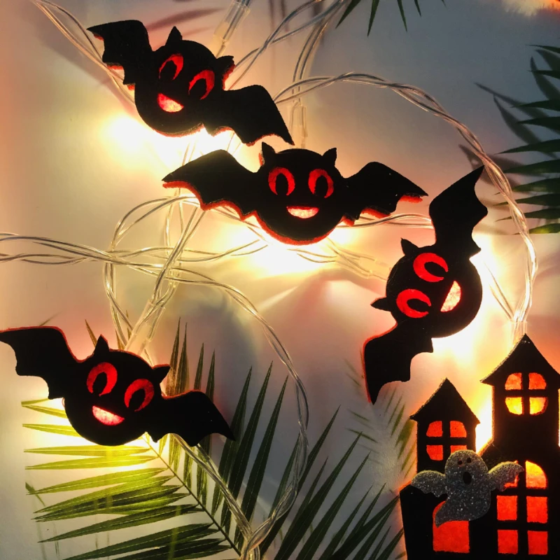 

Terror Bat Copper Wire LED Lights String Holiday Lighting Halloween Party Lamp Room Dormitory Decoration Outdoor / Indoor Decor