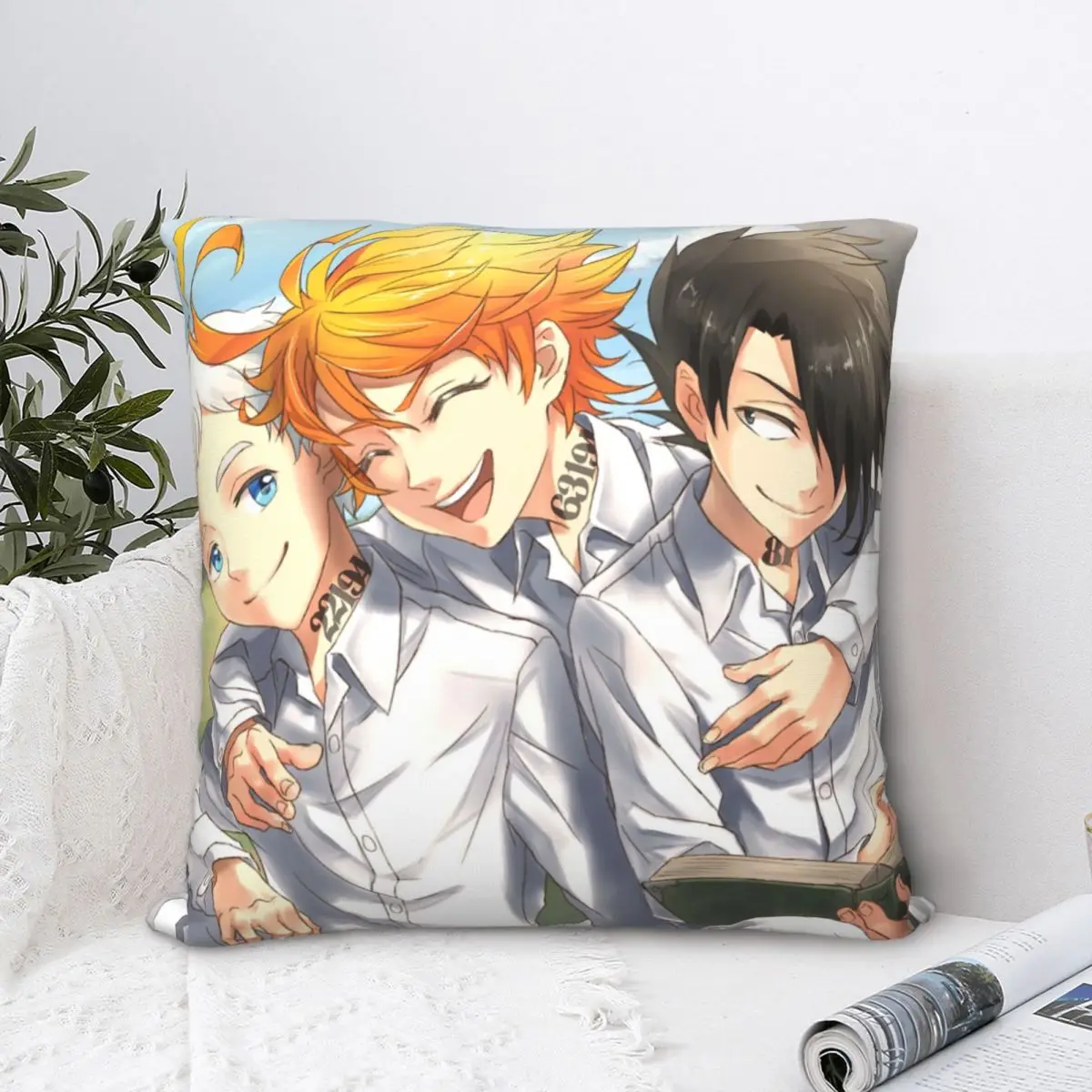 Yakusoku No Neverland Lbgt чехол с подушкой для подушки из полиэстера Yaoi мальчиков |