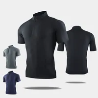 Men's Casual Sportswear Youth Fitness Sports Clothes Gym Running T-Shirt Outdoor Jogging Tops Thin Breathable Fit