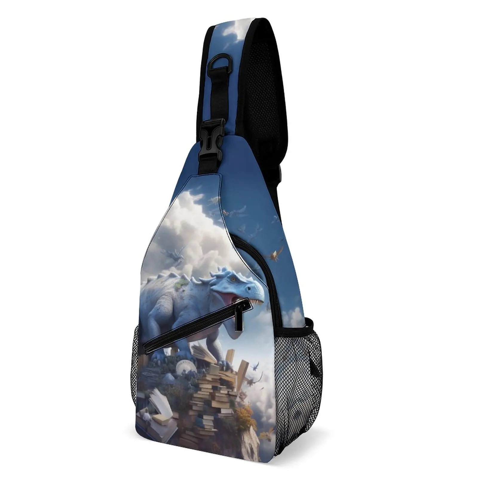 

Dinosaur Shoulder Bags 3D Animal Vintage Chest Bag Unisex Bicycle Daily Sling Bag School Designer Small Bags