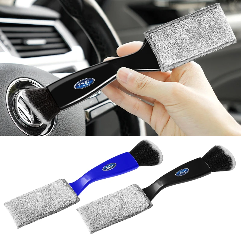 

2 in 1 Car Interior Cleaning Duster Tool for Ford Escape Kuga Mondeo Ecosport Fiesta Focus 2 3 MK1 MK2 Car Accessories Tool