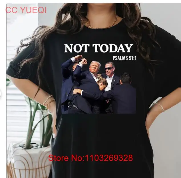 Рубашка с изображением Трампа 2024 не сегодня рубашка Дональда яркая/новая